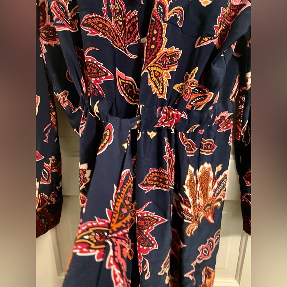 Liz Claiborne midi floral dress with cinched tie - Picture 5 of 6